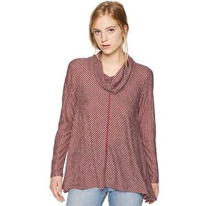 NWT Jones New York Cowlneck Shark-Bite Sweatshirt